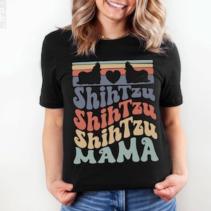Shih Tzu Mama Shirt, Shih Tzu Tshirt, Shih Tzu Mama Geschenk, Shih Tzu Liebhaber T Shirt, Shih Tzu Liebhaber Geschenk, Shih Tzu Mama Tee, Retro Hund Mama Tee