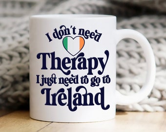Funny Irish Mug, Shamrock Mug, St Patricks Day Gift, Irish Gifts, Ireland Souvenir, Moving To, Missing, Gift For Irish, Irish Coffee, Travel