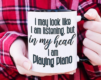 Funny Piano Teacher Mug, Pianist Gift, 11oz Coffee Mug