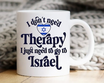 Israeli Mug, Israeli Gift Mug, Travel Souvenir, Jewish Camper Mug, Jewish Coffee Cups, Jewish Gift, Love Israel, Moving To, Missing Israel