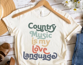 Linda camiseta de música country, camisa del festival de música, camiseta de chica country, nashville rodeo, concierto de cowboy country, regalo del sur para ella, Texas
