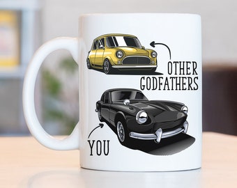 Funny Godfather Coffee Mug, Car Lover Gift