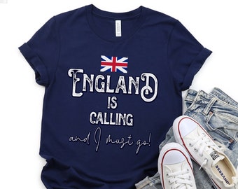 England kallar-tröja, England-present, resesouvenir, brittisk engelsk semestertröja, söt England-tröja, expat från England, flyttar till