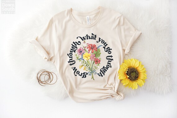 Wild Flowers Shirt, Wildflower Tee, Wildflower Tshirt, Boho Nature Lover, Garden Flowers, Ladies Floral,Graphic T-Shirt,Gift For Her,Vintage