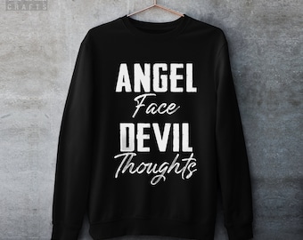 Goth Graphic Sweatshirt, Dark Humor Emo Clothes