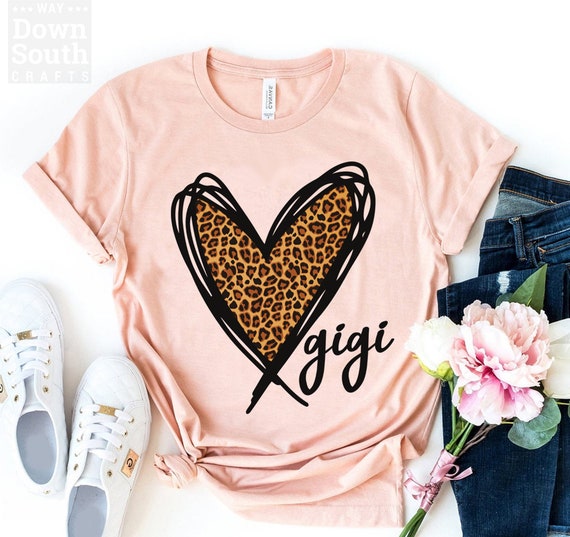 Gigi Leopard T Shirts For Women Grandma Mother's Day Gifts T-Shirt Gigi Leopard T Shirts For Women Grandma Mother's Day Gifts T-Shirt