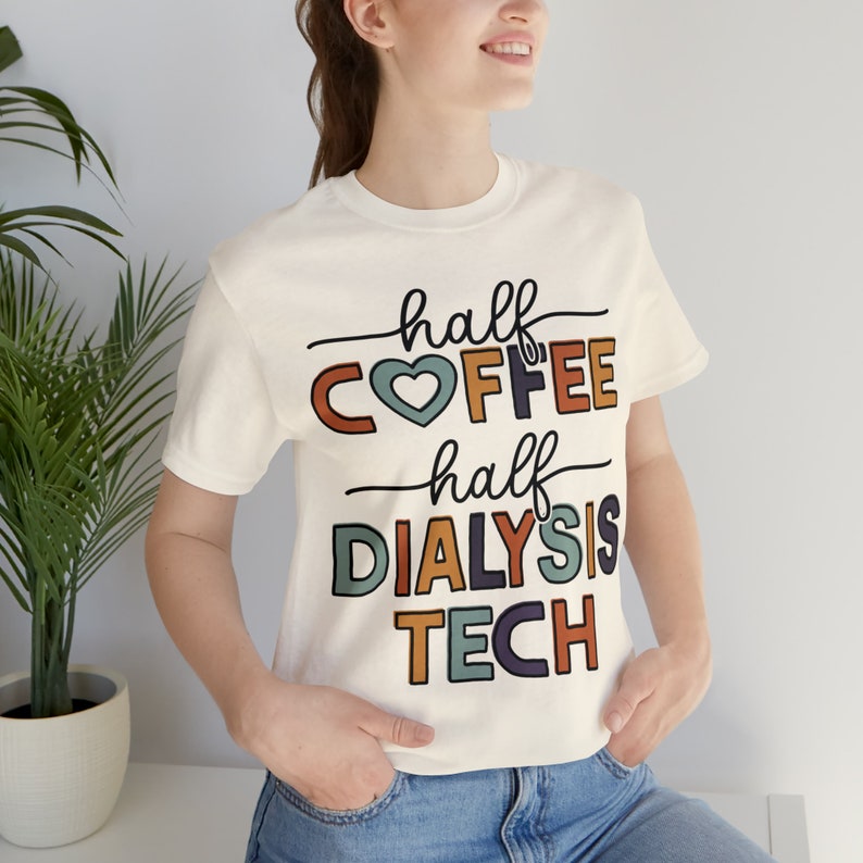 Dialystekniker, dialystekniker, kaffeälskare, halv kaffe, dialystekniker, present, nefrologi, nefrolog, present bild 2