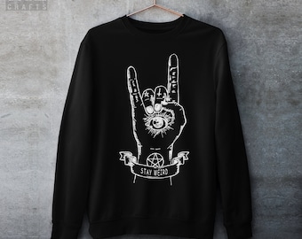 Bluza z gotycką grafiką – Pastel Goth, miękka odzież w stylu grunge
