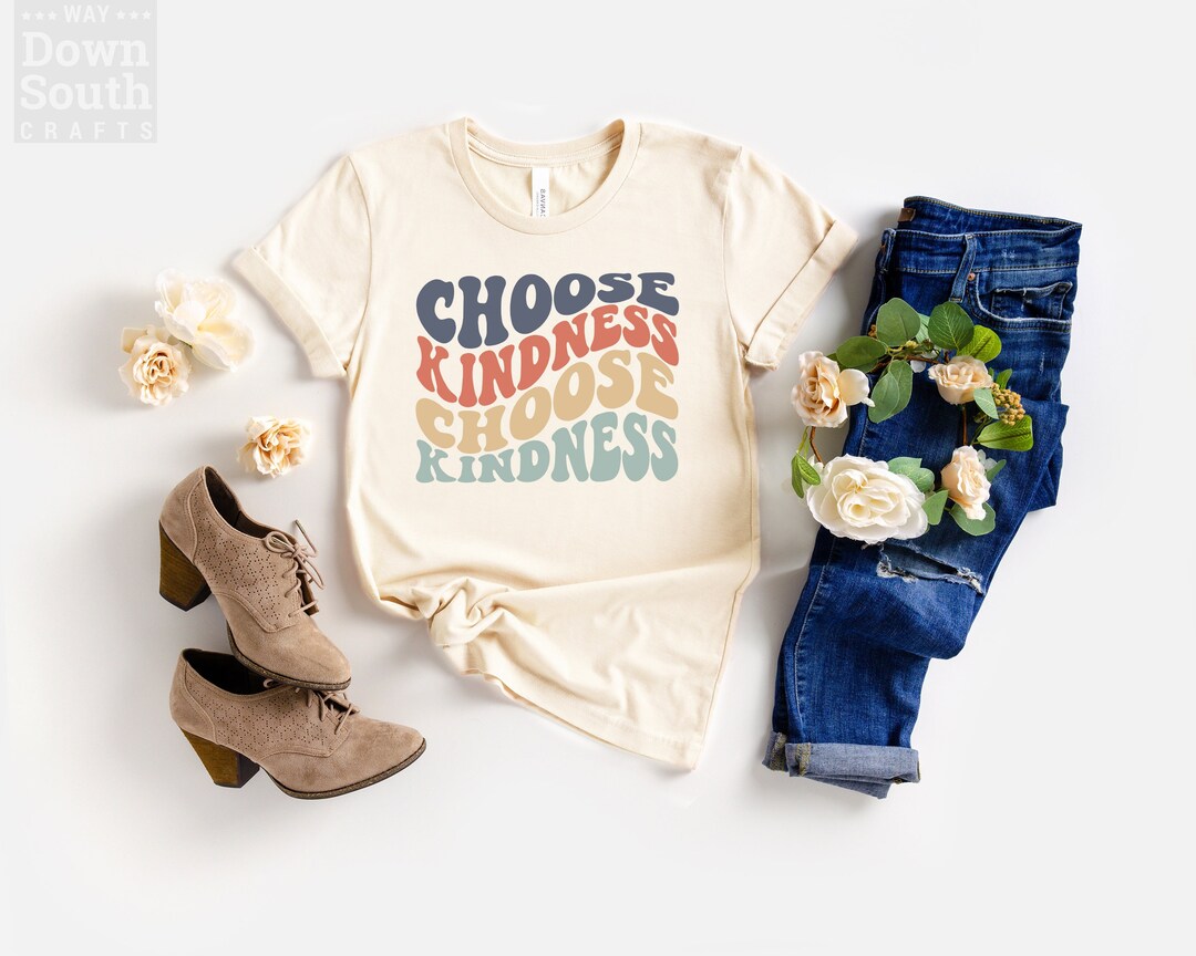 Retro Choose Kindness Shirt, Be Kind Tee, Choose Kindness Shirt ...