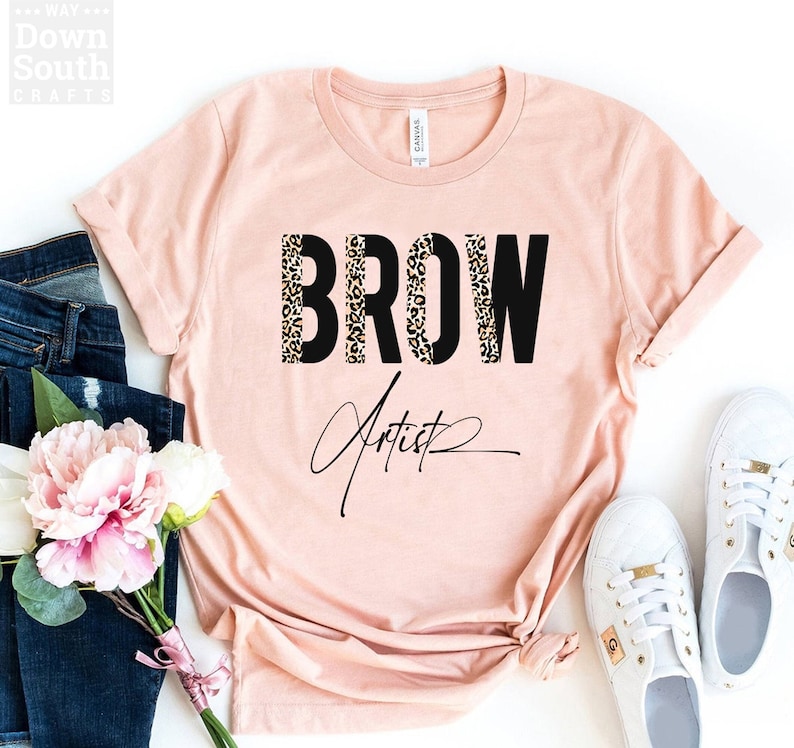 Brow Artist Tee Eyebrow Artist Shirt Makeup Artist T-shirt | Etsy
