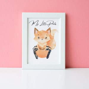 Baby&#39;s first footprint gift: My Little Prints FOX