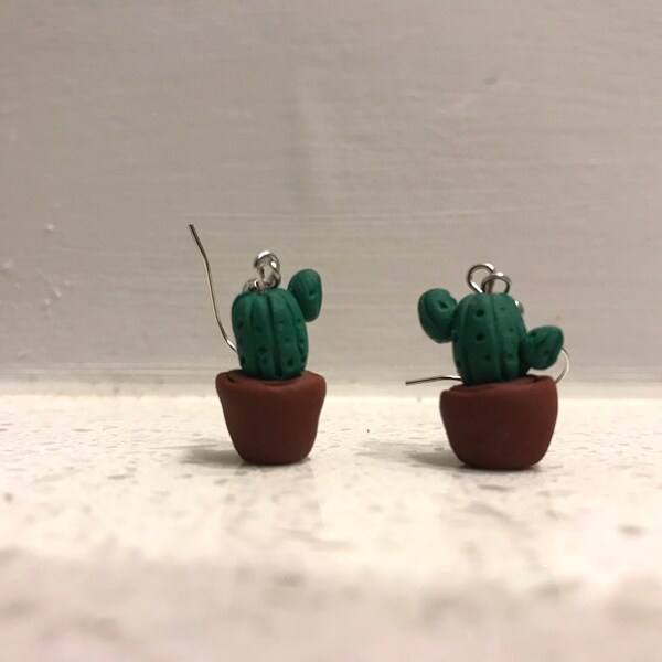 PolymerClay cactus earrings