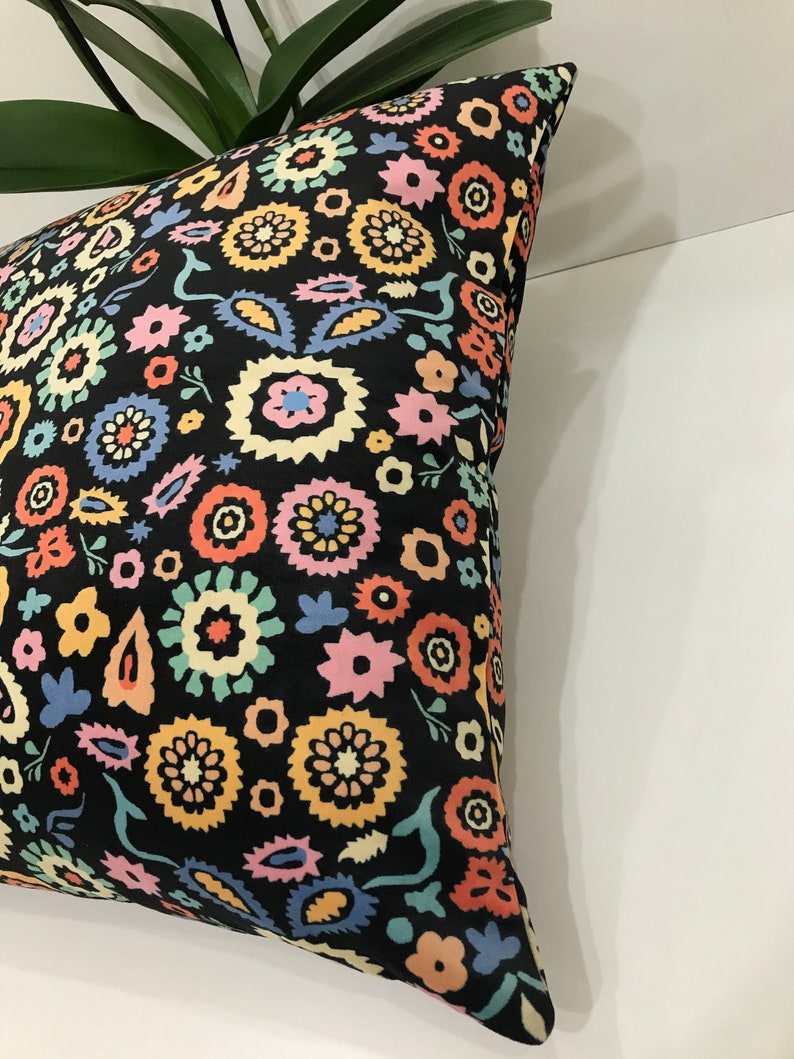 Vintage Decor Velvet Pillowcase Cotton ikat Silk Zippered Bohemian Decor Velvet ikat Double Side Cushion Cover Natural Pillow 20x20 50x50cm