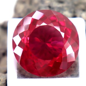 52 karat stor rosa rubin rundslipad ädelsten högkvalitativ rubin lös natursten fasetterad rubin CGI-certifierad sten ouppvärmd obehandlad rubin