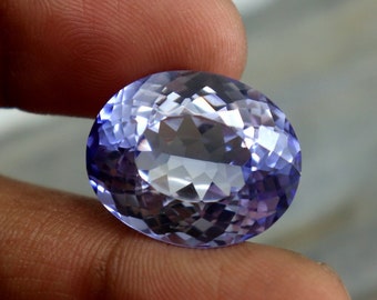 Big Size 24.6Carats Oval Cut Faceted Sapphire Stone AAA Quality Blue Sapphire Stone Certified Sapphire Loose Stone Natural Sapphire Stone