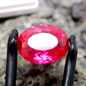 Hermosa piedra preciosa de rubí natural de color rosa de 28 quilates, rubí de corte ovalado de gran tamaño, rubí suelto certificado, piedra real, rubí facetado, la mejor calidad, la mejor oferta.