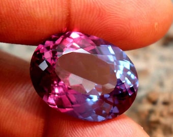 13-14Carat Natural Alexandrite Oval Cut Faceted Multi Color Changing Alexandrite Loose Alexandrite Stone Ring Alexandrite Pendant Size OFFER