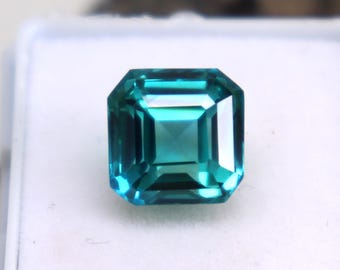 CGI Certified Natural Paraiba Tourmaline Faceted Radiant Shape 8Ct Tourmaline Loose Gemstone Unheated Tourmaline Ring Size BEST OFFER