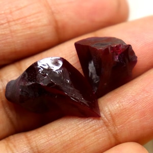 32.8ct Unheated Untreated Red Ruby Rough Stone Certified Raw Ruby Loose Rough Chunk Ruby Natural Rough Gemstone Uncut Rock Ruby Stone Chunk