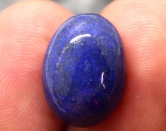 Earth Mined Lapis Lazuli Cabochon Stone 9.3Carats Oval Cut Lapis Lazuli Loose Gemstone Certified Lapis Lazuli Stone Pendant Size Ring Size