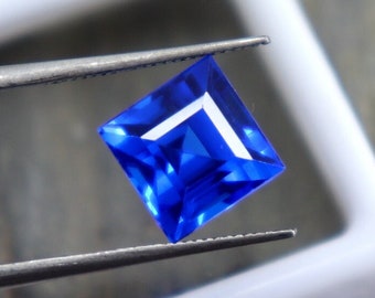 AAA-Qualität Royal Blue Sapphire Loser Stein Unbehitzter unbehandelter Sapphire Princess Cut 2CT Zertifizierter Sapphire Facettierter Stein Bestes Angebot aller Zeiten