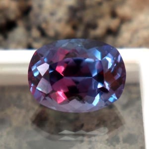 Natural Color Changing Alexandrite Gem AAA Loose Alexandrite Cushion Cut 11Ct Certified Alexandrite Faceted Stone Jewelry Making Alexandrite