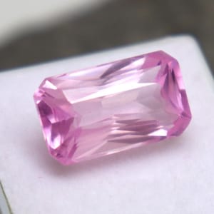 Beautiful Cut & Color Pink Spinel Gemstone AAA Star Cut Emerald Shape Spinel Natural Stone 12.5ct Certified Spinel Stone For Making Jewelry