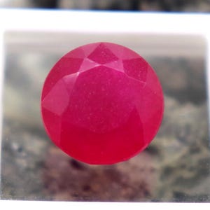 Mined Red Beryl(Bixbite) Loose Round Cut Beryl Gemstone 8Ct Faceted Beryl Comes From Utah Beryl(Bixbite) Certified Stone For Birthday Gift