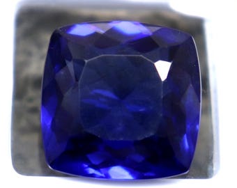 Cube De Tanzanite Bleu 91,55 Ct - Pierre Précieuse Lab Créée, Qualité AAA+, Inde