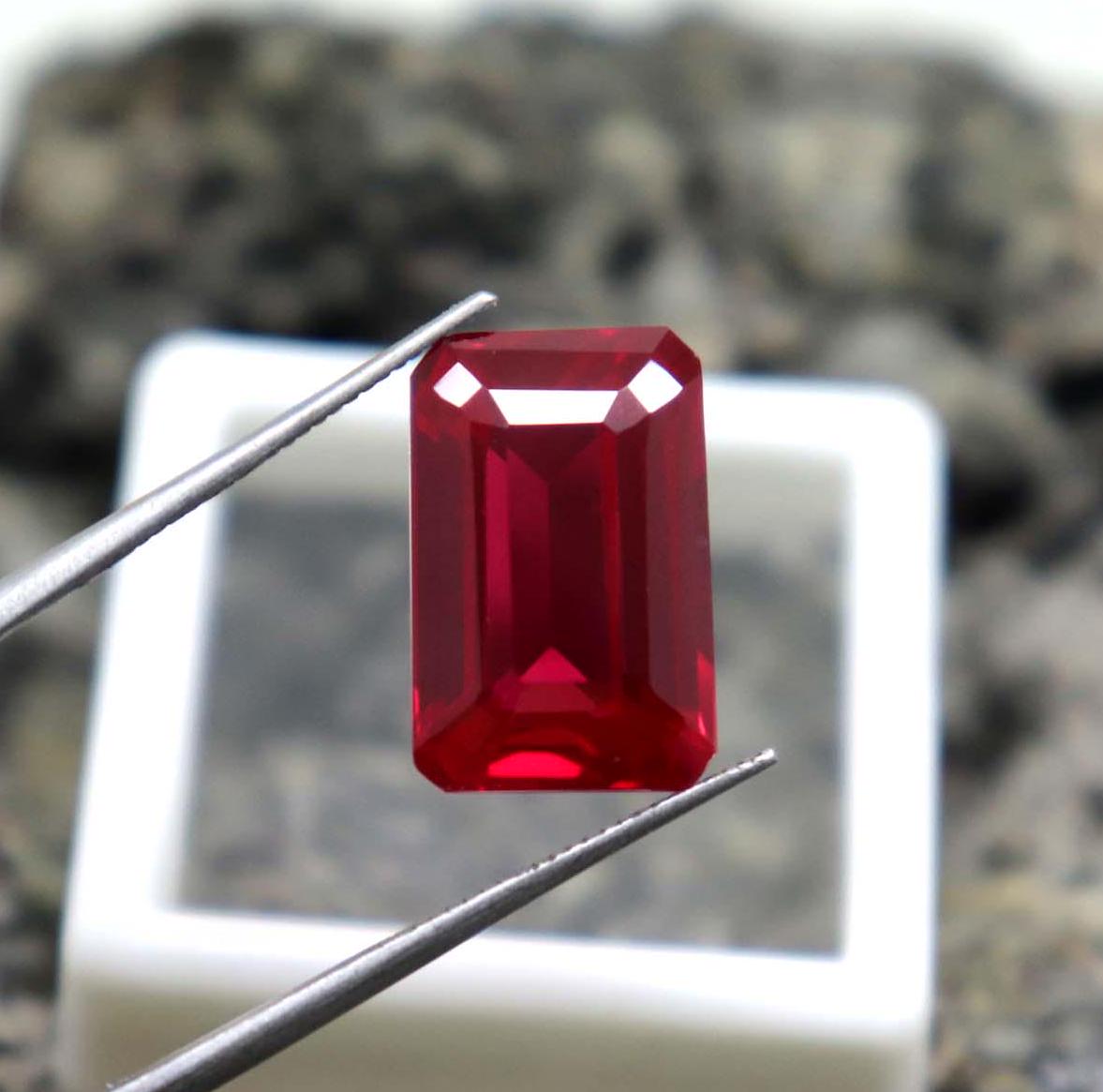 Amazing Quality Ruby Stone AAA Red Ruby Loose Emerald Cut Ruby From ...