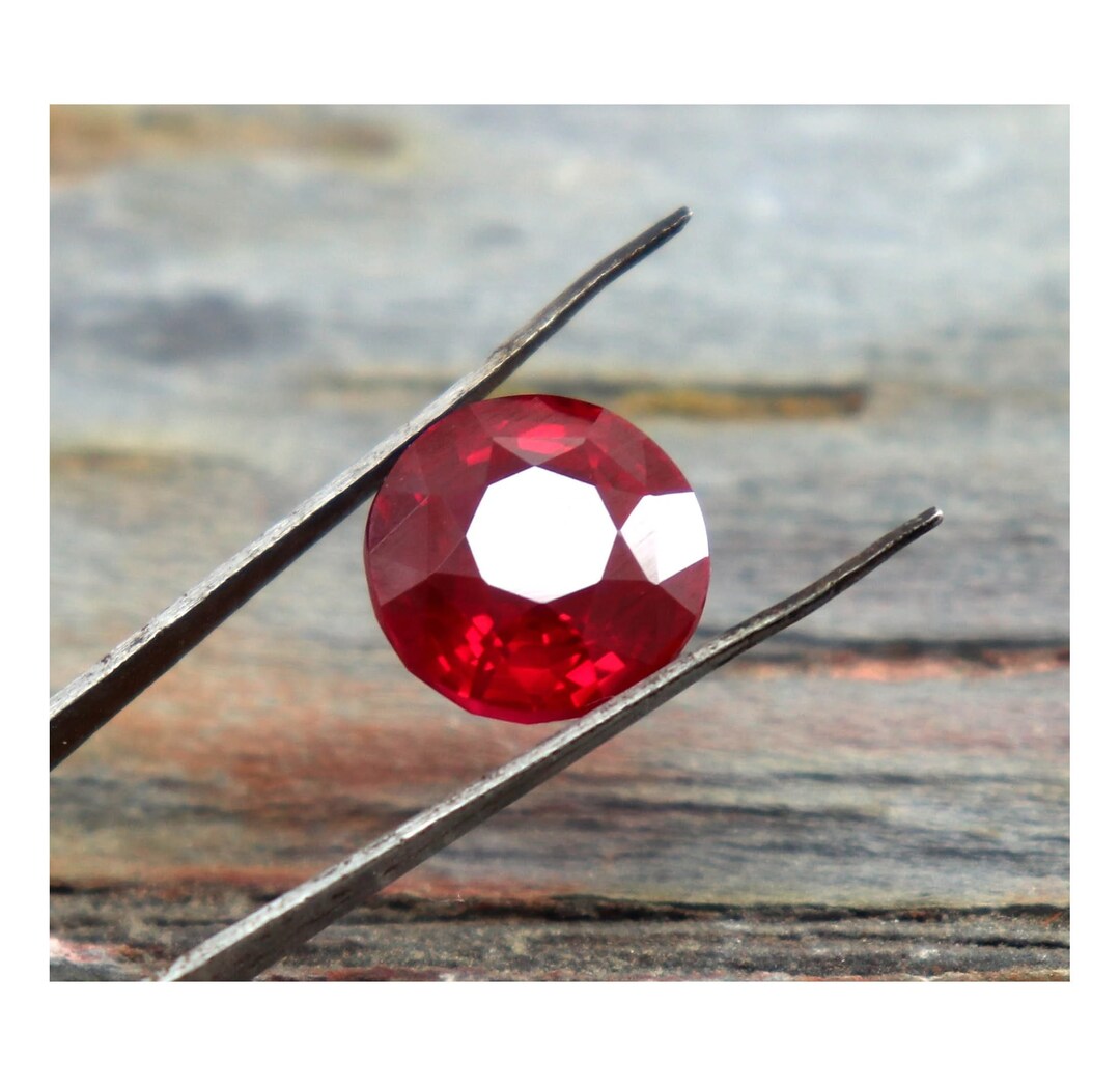 CGI Certified Red Ruby AAA Gemstone Round Cut Loose Ruby Unheated ...