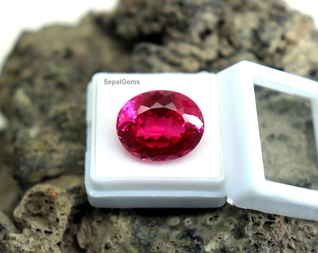 Natural Earth Mind Pink Ruby Gemstone 18.5ct CGI Certified Ruby Very ...