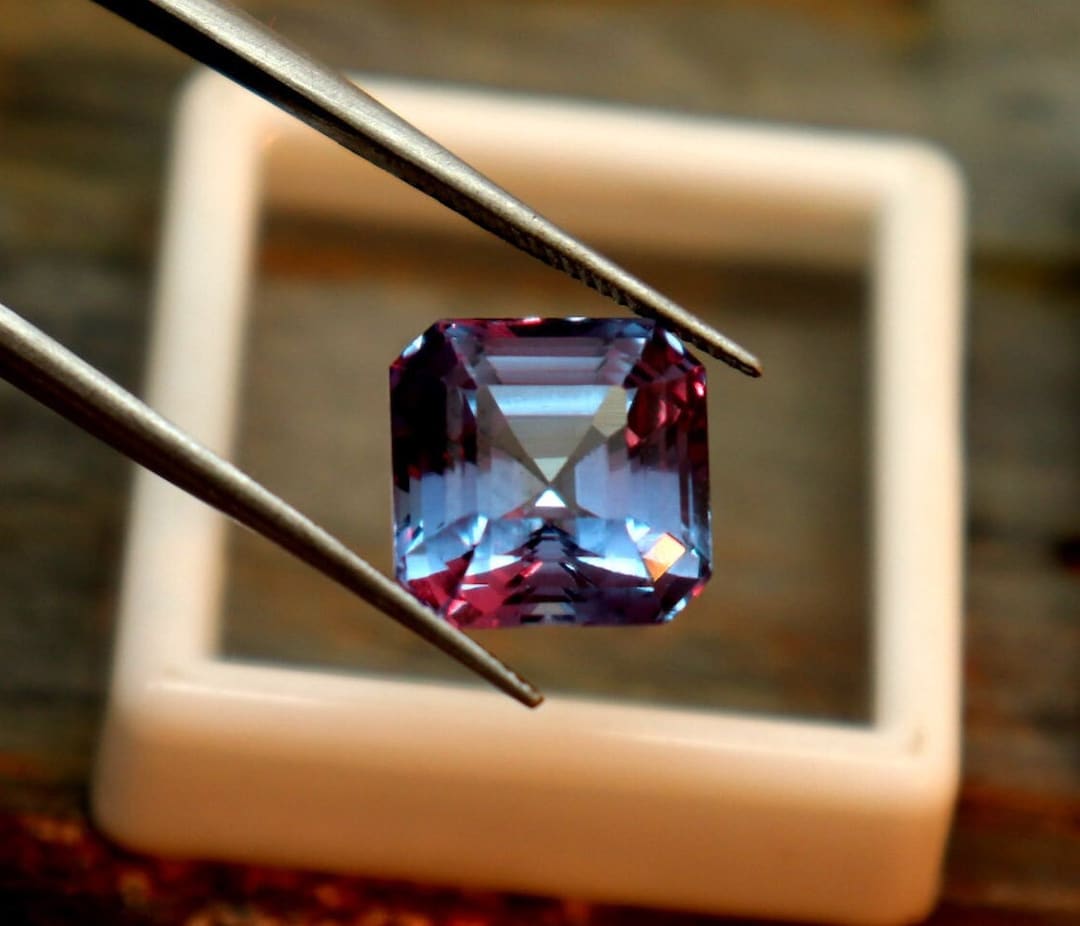 Amazing Multi Color Alexandrite Radiant Cut 5.2ct Faceted Stone AAA ...