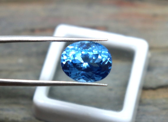 Top Quality Sky Blue Aquamarine Stone Natural Aquamarine Loose Stone 10.7Carat Oval Cut Certified Aquamarine Faceted Unheated Aquamarine AAA