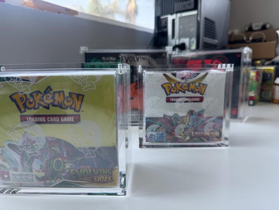 Booster Box Acrylic Box Protectors for Pokemon TCG - Etsy
