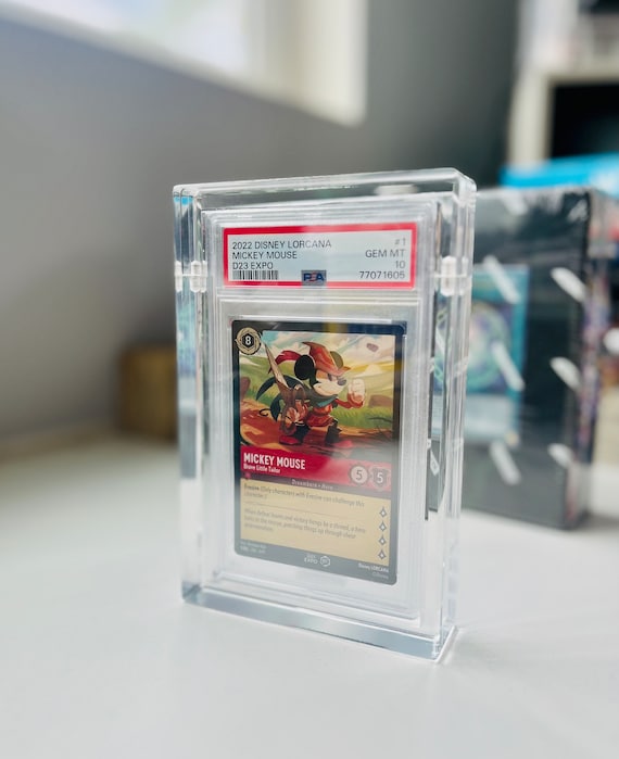 graded card protectors (20) Cardboard Gold PSA Graded Card Sleeves - Perfect Fit Resealable PSA Slab Sleeves Protector - Acid-Free - 50 Count Packs - Ideal for PSA Grading