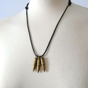 Three Bullet Pendant, Bullet Necklace, Necklace, Bullet Jewelry, Chloe Price Necklace, Chloe Necklace, Life Is Strange Cosplay, Chloe Price