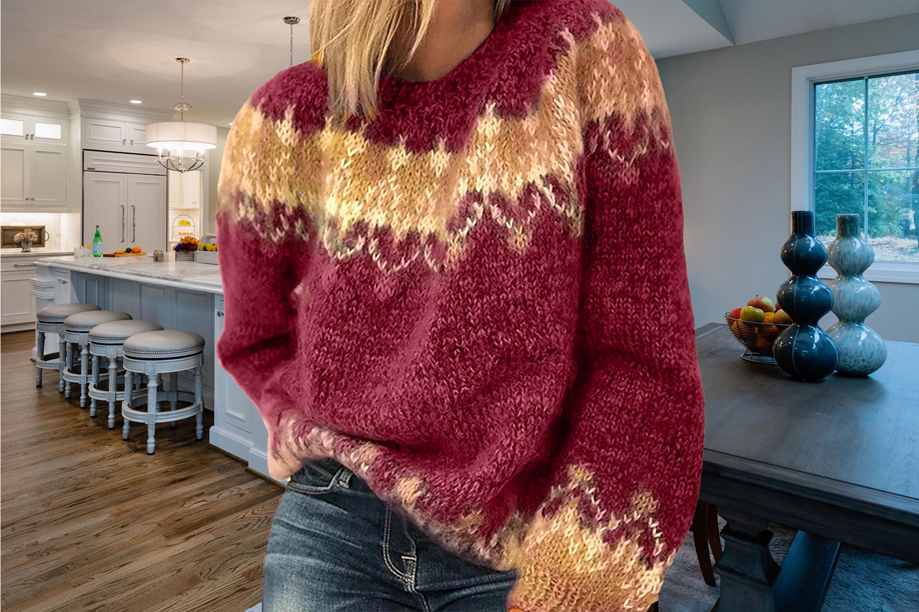 90s jacquard paris knit sweater France製 90s jacquard paris knit sweater France製 - メルカリ