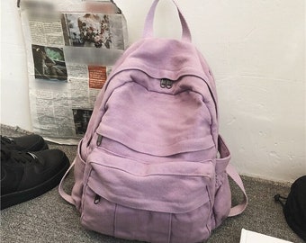 Purple Backpack - Etsy
