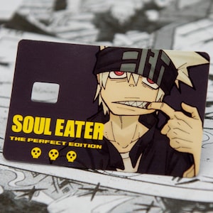 Soul Credit and Debit Card Skin. Water Resistant Vinyl Sticker. Soul Eater: The Perfect Edition Manga cover inspired.