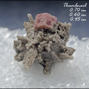 Rare Raspberry Red Beryl (also sometimes called Bixbite) on Topaz Crystal (Direct Mine source) - Location: Thomas Range Juab Co. Utah.