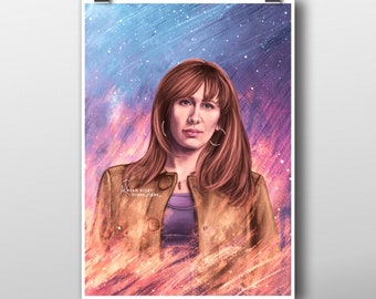 Donna Noble Illustration Doctor Who Art Print - Catherine Tate Poster