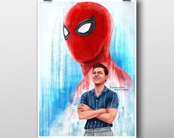 Tom Holland Spider-Man Art Print