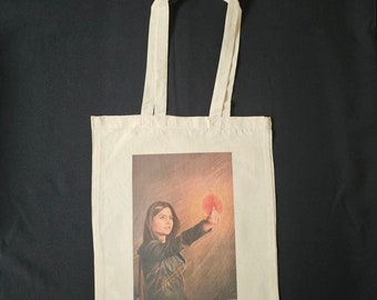 Clara Oswald Tote Bag "Infinite Potential" Illustration Doctor Who Art Print - Jenna Coleman Poster