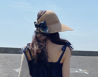 Vintage Hat,summer Straw cap,Vacation lady hat,women hat,Honeymoon sun hat,beach hat