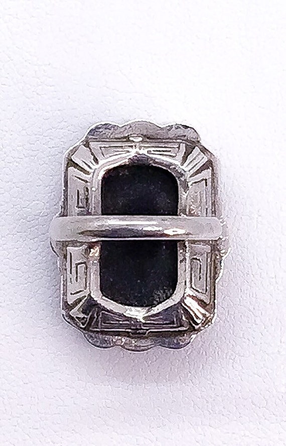 Vintage Jewelry- Sterling Silver- Engraved Black … - image 3