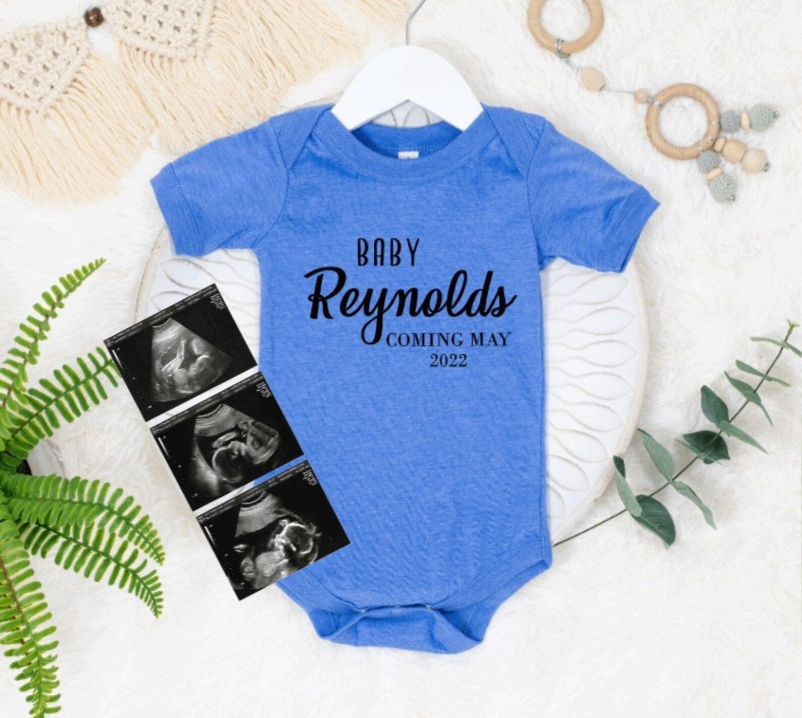 Baby Announcement Onesie Pregnancy Announcement Baby Onesie Etsy