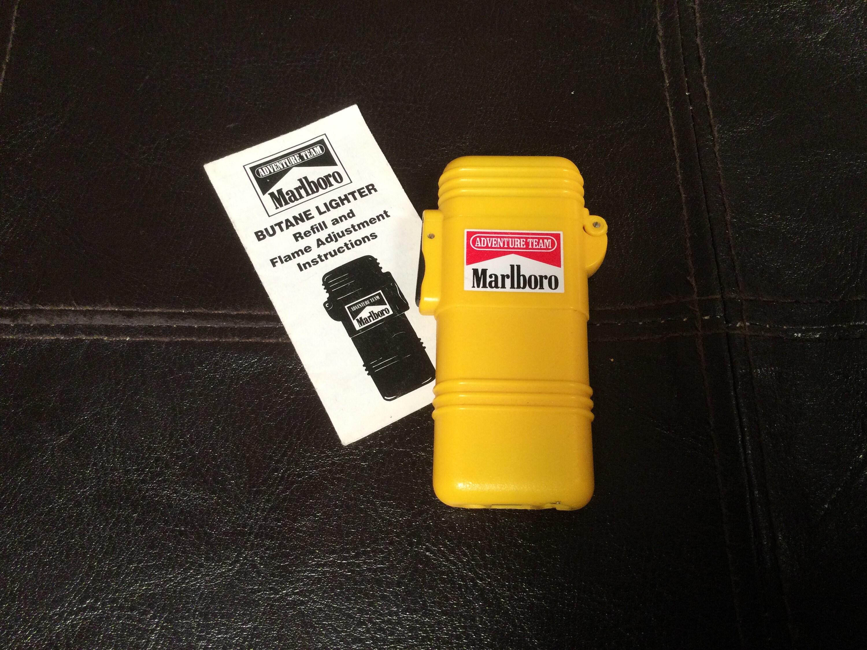 Marlboro Adventure Team Yellow Lighter Etsy
