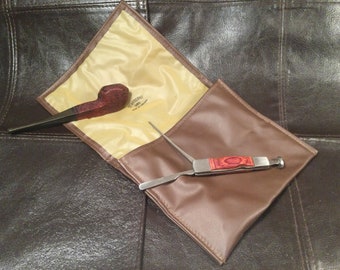 El Morjane Vintage Algerian Briar Pipe with Pouch and Cleaner