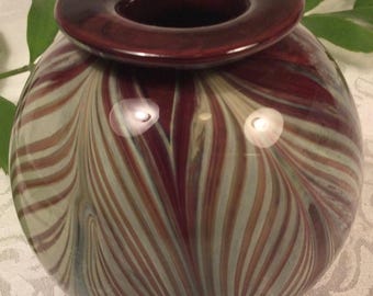 1977 Rare Vintage Loren Chapman Collectable California Art Glass Vase